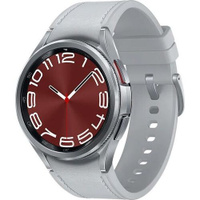 Смарт-часы Samsung Galaxy Watch 6 Classic LTE 47мм, 1.5", серебристый/серебристый [sm-r965fzsacau]