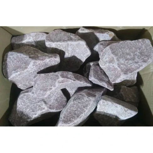 Камни для бани и сауны Малиновый кварцит обвалованный 70-150 мм 20 кг Без бренда - КВАРЦИТ МАЛ-О20-150