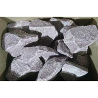 Камни для бани и сауны Малиновый кварцит обвалованный 70-150 мм 20 кг Без бренда - КВАРЦИТ МАЛ-О20-150