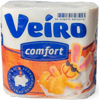 Бумага туалетная Veiro Comfort 4 рулона в упаковке