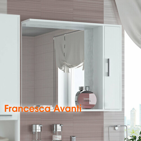 Шкаф-зеркало Francesca Avanti Eco 85 белый