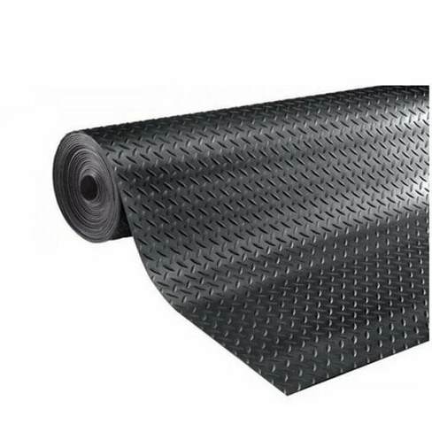 Резиновая рулонная дорожка Rubber Matting 1,2x4м h3 мм "Елка" (черная) СитиТоп