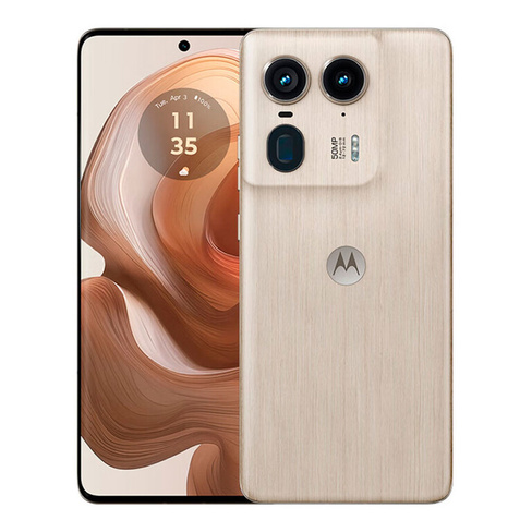 Смартфон Motorola Moto X50 Ultra, 16Гб/1ТБ, 2 Nano-Sim, бежевый, Cedar Wood