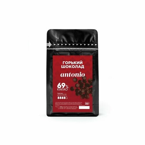 Шоколад горький Antonio 69,6% Chocovic (Чоковик) 0,2 кг
