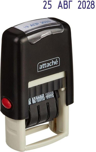 Штемпельная продукция Attache Датер автоматический пластиковый 7810