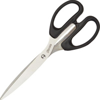 Ножницы бытовые Комус Ножницы 210 мм с пластиковыми симметричными ручками черного цвета