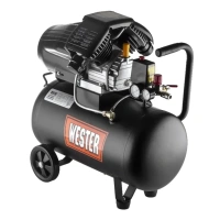 Компрессор WESTER WK2200/50PRO поршневой масляный, 2200 Вт, 330л/мин, 8бар