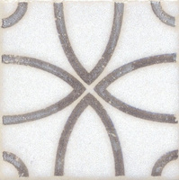Декор для напольной плитки Амальфи STG\A405\1266 9,8*9,8 орнамент коричневый KERAMA MARAZZI