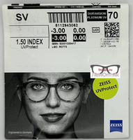 Очковая линза Zeiss Single Vision 1.6 DV Platinum