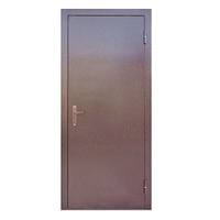 Дверь металлическая Ягуар (1 замок) 86см L медный антик / бук