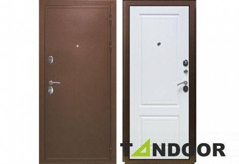 Входная дверь металлическая Tandoor Дипломат Белый Ясень 860x2050