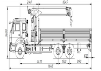 Бортовой Камаз 65115 с КМУ Taurus 086 (8т.)