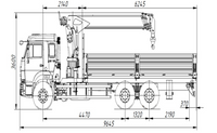 Крановая установка TAURUS 086 на шасси Камаз 65117