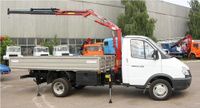 Бортовая ГАЗель ГАЗ- 33027 с КМУ Fassi F32A.0.23