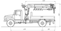 Бурильно-крановая установка БКУ TAURUS 035А шасси ГАЗ 33081 Садко