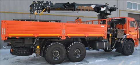 Бортовой Камаз 43118 с КМУ HIAB 190 TM-6