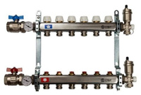 Коллекторный блок в сборе из нерж стали 1"х3/4"х5 STOUT/СТАУТ SMS 0912