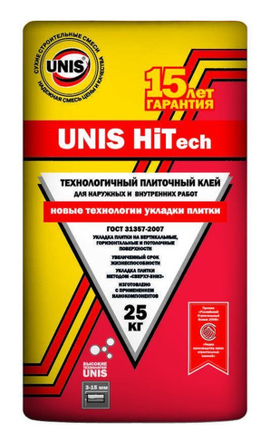 Плиточный клей "ЮНИС HiTech" 25кг