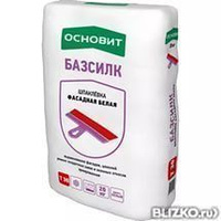 Шпатлевка Основит БАЗСИЛК фасадная белая 20кг РС-30