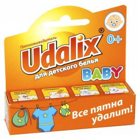 Карандаш-пятновыводитель Udalix Baby для детского белья 35 г