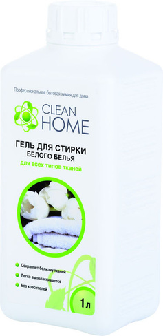 CLEAN HOME Гель для стирки белого белья 1 л.