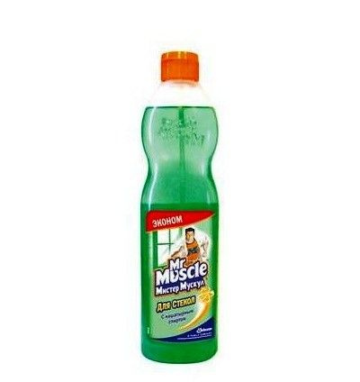 Мистер Мускул Мире c нашатырным спиртом для мытья стекол 500мл (зеленый)