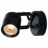 Спот поворотный Arte Lamp A1310AP-1BK Lente 1xGU10, с выключателем