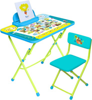 Комплект детской мебели Пушистая азбука стол, мягкий стул и пенал ТМ НИКА
