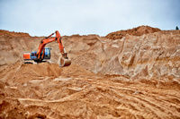 Песок карьерный крупнозернистый (2,5-5 мм) с доставкой