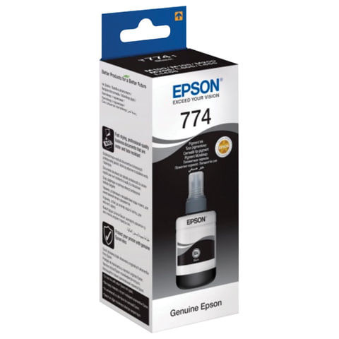 Чернила EPSON 774 T7741 для СНПЧ Epson M100/M105/M200 черные ОРИГИНАЛЬНЫЕ C13T77414A