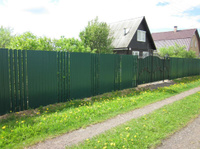 Забор из профлиста комбинированный
