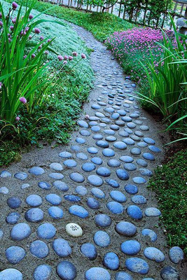 Полимерные садовые дорожки из камня