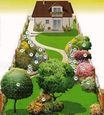 Ландшафтный дизайн с планировкой сада от компании Озеленение Кубани в городе Краснодар