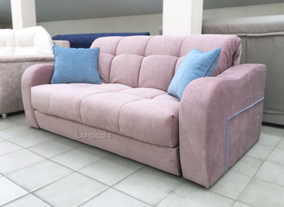 Диван-кровать Аккордеон 186x110 розовый двухместный купить в Красноярске