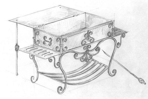 Кованые мангалы чертежи
