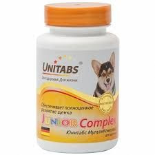 Витамины Юнитабс ЮниорКомплекс для щенков мультикопмлекс 100 таб