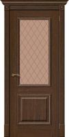 Межкомнатная шпонированная остекленная дверь Вуд Классик-13 Golden Oak