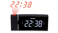 Настольные часы Telefunken tf-1568u(черный c белым)