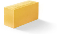 Кирпич силикатный лицевой полнотелый декоративный 250х120х88 Светло-желтый