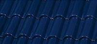 Черепица керамическая CURVED ROOF TILE GLAZED Cobalt Blue