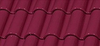 Черепица керамическая MIXED ‘S’ ROOF TILE GLAZED Carmine