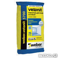 Базовый ровнитель пола Weber vetonit 5700, 25 кг/48