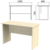 Стол письменный Канц 1200х600х750 мм цвет дуб молочный Комплект