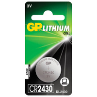 Батарейка GP Lithium CR2430 литиевая 1 шт. в блистере CR2430-8C1