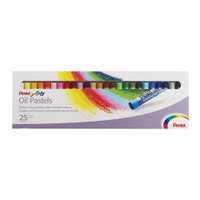 Пастель масляная художественная PENTEL Oil Pastels 25 цветов круглое сечение картонная упаковка PHN4-25