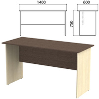 Стол письменный Канц 1400х600х750 мм цвет венге/дуб молочный Комплект