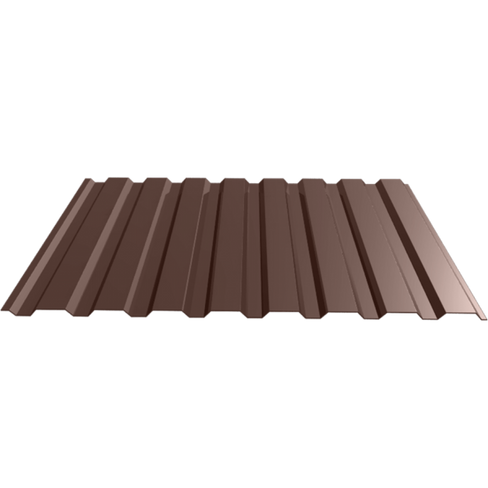 Профнастил НС35 8017 шоколад 0.8 мм