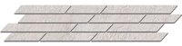 Керамический бордюр мозаичный 46,5х9,8 Гренель серый светлый мозаичный