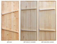 Банные Двери из дерева хвоя с клином ДКл 800х1900 для бани (Ласточкин хвост)