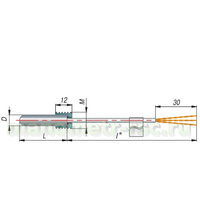 Термопреобразователь сопротивления ДТС044-100М.В3.30